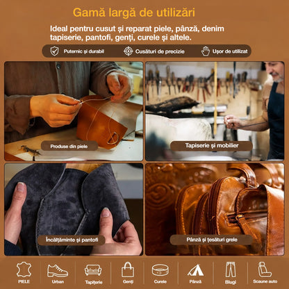 🧵【Cumpără 1 și primești 1 gratis】👞 Set de ace de cusut interschimbabile 5 în 1 – kit profesional pentru repararea încălțămintei și lucrări din piele 🛠️✨