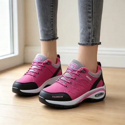 Pantofi sport de damă cu pernă de aer și talpă moale – Model casual cu platformă, respirabili și confortabili (Mărimi 35–42)