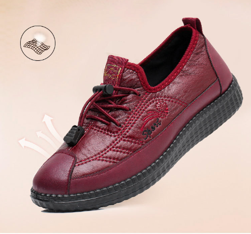 🩰【35-41】Damskie buty z miękką podeszwą i antypoślizgowymi małymi skórzanymi butami