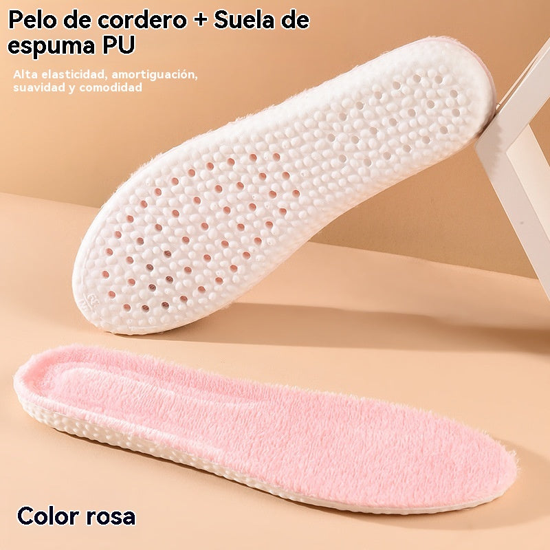 【35-46】【Compra 2 pares y llévate 2 gratis】🔥👣 Plantillas térmicas de franela gruesa – Súper cálidas, suaves y antideslizantes