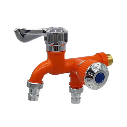 💥【Cumpărați 1 obțineți 1 gratuit】💥Robinet cu intrare dublă și ieșire dublă, rezistent la temperaturi ridicate, cu control dublu, protecție antiîngheț și anti stropire