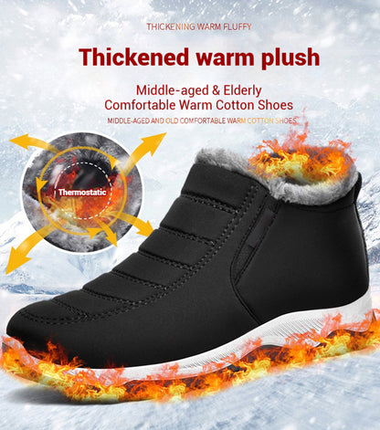 🔥【36-41】✨Zimowe buty damskie dla starszych pań w większych rozmiarach, wygodne i ciepłe, wodoodporne i antypoślizgowe