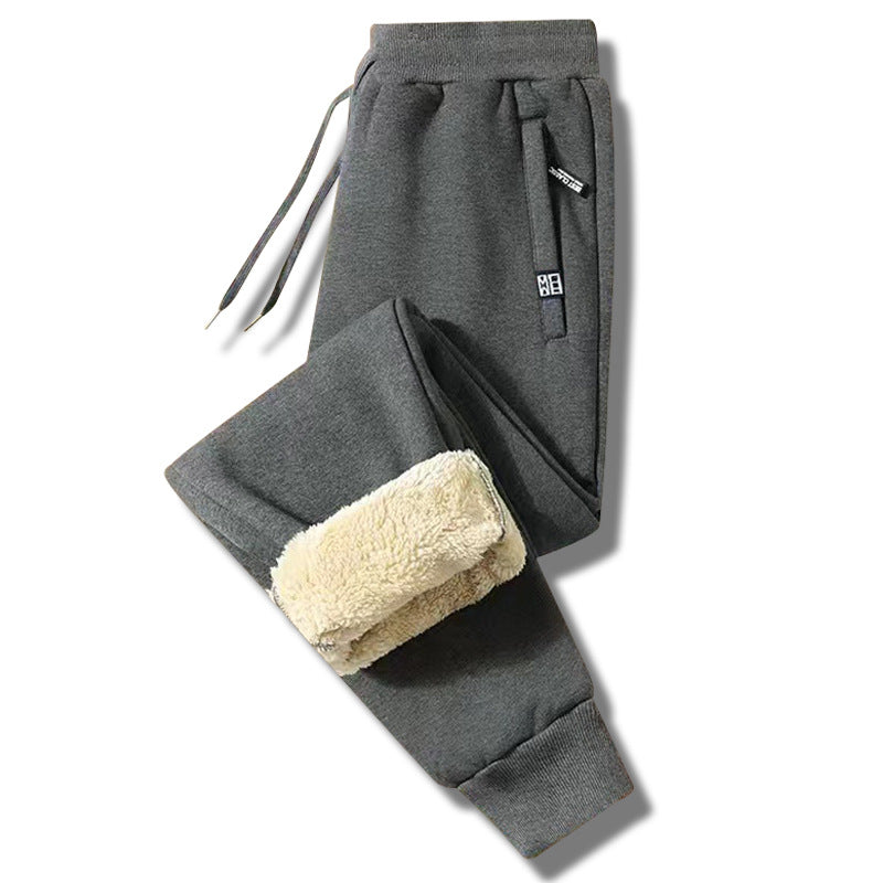 【M–5XL】Pantaloni de trening de iarnă pentru bărbați, model 2026, cu căptușeală groasă tip Sherpa – călduroși și confortabili (40–100 kg)