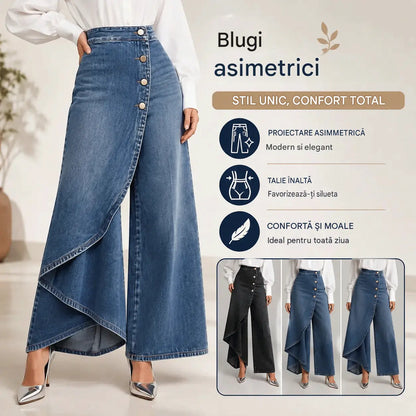 ❤️‍🔥✨【S-3XL】Blugi de damă cu talie înaltă și croială largă, design lejer și elegant