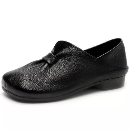👡【35-42】2026, pantofi moi pentru femei, cu fundă, piele de vacă de înaltă calitate, simpli și rafinați