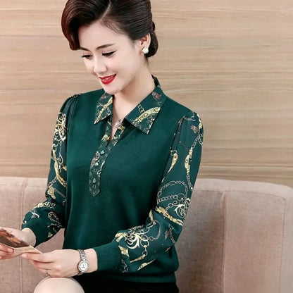 【M-6XL】Cămașă călduroasă de damă pentru toamnă și iarnă – mărimi mari, croială care maschează abdomenul, călduroasă și stilată