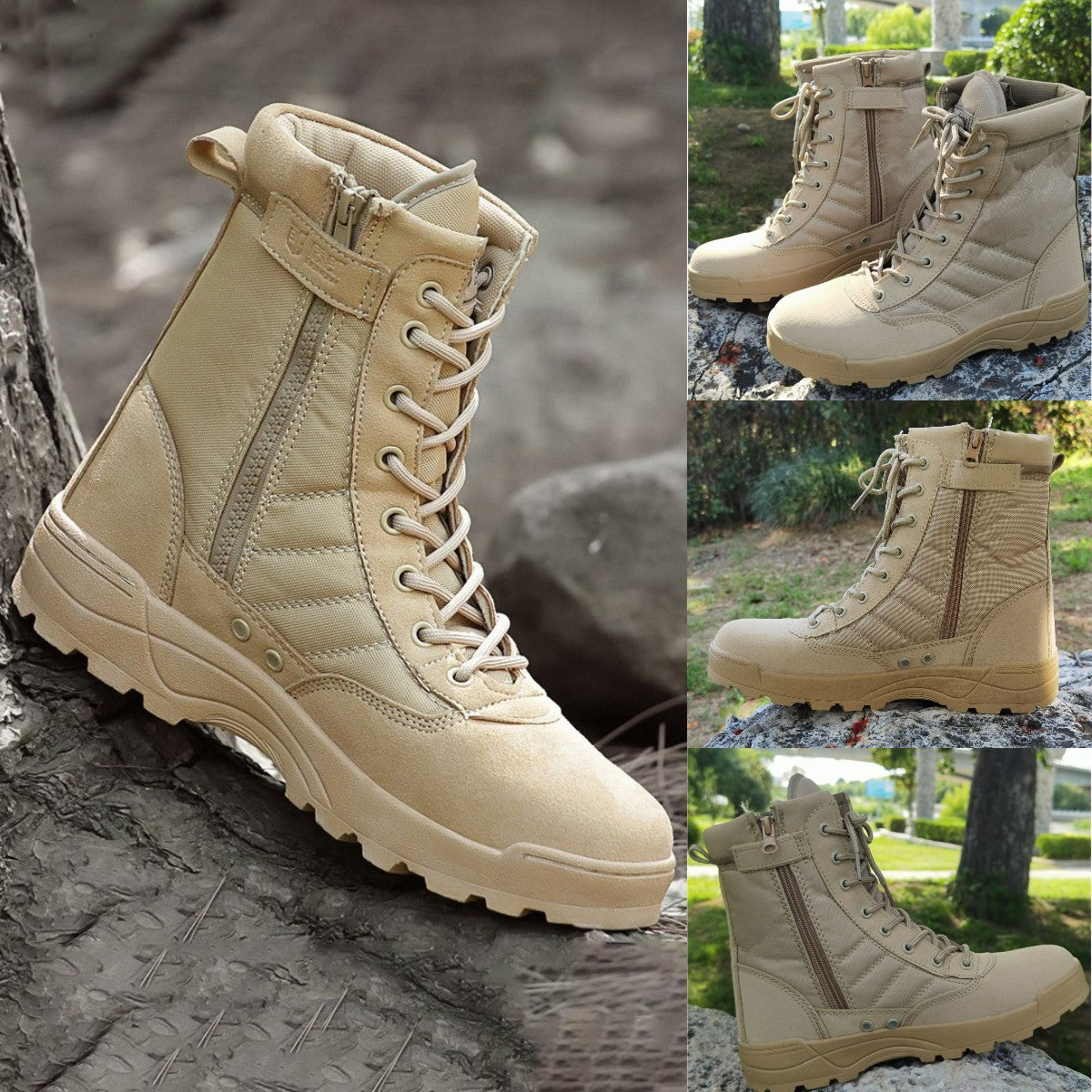 🔥👍【38-45】Botas tácticas de alta calidad para otoño e invierno para hombres y mujeres: impermeables, cálidas y resistentes al desgaste