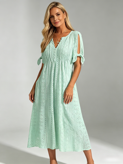 【🏆Cele mai bine vândute produse】👗 Rochie simplă și delicată, de culoare uni