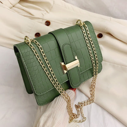 👜Bolso bandolera mujer elegante con cadena y diseño minimalista