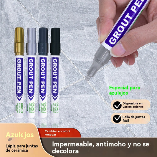 🔥【Compra 2 y llévate 2 gratis】Lápiz para juntas de pisos resistente a la humedad, al agua y al moho
