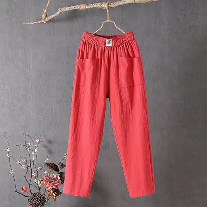 🌿🌈【Cel mai vândut】【M-4XL】Pantaloni largi pentru femei, de primăvară, noi, 2026, pantaloni casual confortabili