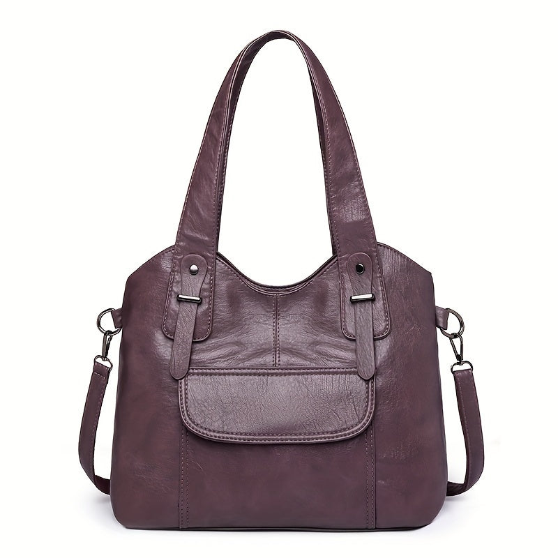 🔥✨【Calitate superioară】👜Geantă de umăr nouă pentru femei, confecționată din piele naturală de vacă, capacitate mare, piele anti-zgârieturi