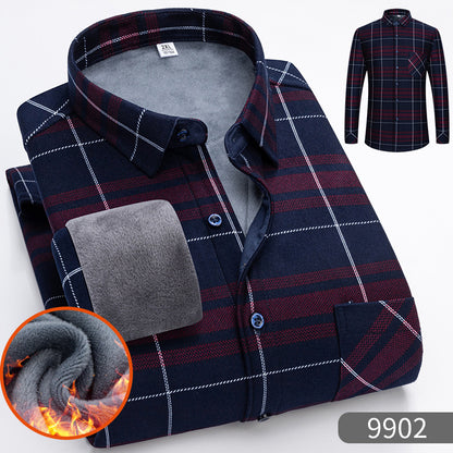 🔥【49% OFF】👔【L-5XL】Cămașă din flanelă cu carouri pentru bărbați, potrivită pentru toamnă și iarnă!