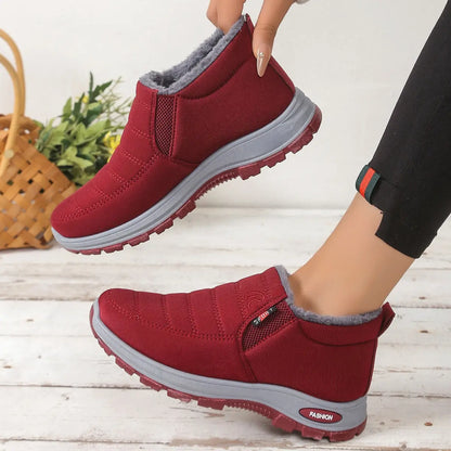 🔥【35–48】 Cizme de iarnă unisex, cu căptușeală pufoasă, călduroase, confortabile și antiderapante, ideale pentru vremea rece