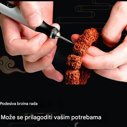 🔥Bestseller🔥 Trwałe i wydajne wielofunkcyjne narzędzie do grawerowania z akumulatorem litowo-jonowym, idealne do zdobienia paznokci i polerowania elektrycznego