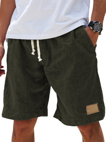⏳🔥【Ultima zi cu reducere de 50%】👖 【S-5XL】【55-110 kg】Pantaloni scurți casual din in pentru bărbați, cu șnur, pentru anul 2026 (mărimi mari).