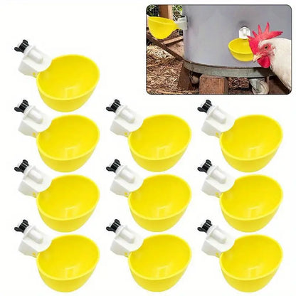 🔥🐔【Cumpărați 5 și primiți 5 gratuit】【10 buc】Fântână de apă automată, bol de băut pentru păsări de curte, accesorii de hrănire pentru fermă, pentru pui, rață, gâscă, porumbel