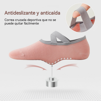 🧘‍♀️🧦【9 pares】Calcetines de yoga mujer, algodón cómodo, antideslizantes y perfectos para pilates y fitness