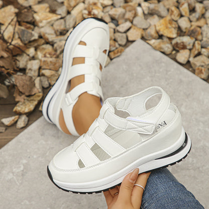 💟【36-43】Sandale noi 2026 din piele naturală, cu talpă groasă și design modern