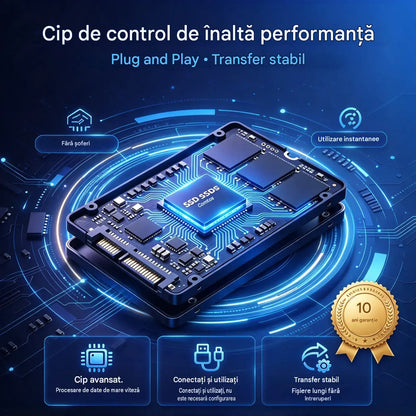 ⚡【32TB】💾 SSD (Unitate Stare Solidă) Ultra-Subțire de Nouă Generație | Capacitate Mare și Viteză Ridicată | Stocare Portabilă 🚀