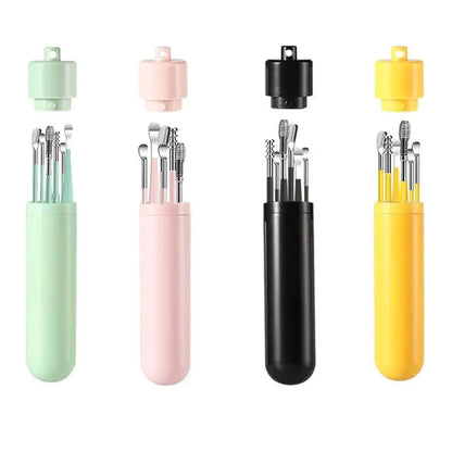 🔥👂【Kup 2, otrzymaj 2 gratis】6-częściowy zestaw narzędzi do usuwania woskowiny usznej z tubką do przechowywania | Kompletny zestaw do pielęgnacji uszu – narzędzie sześć w jednym! 👂