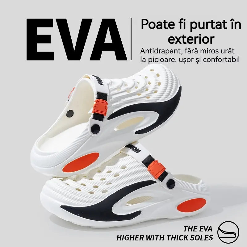 👟 50% reducere 🌬️ Sandale universale pentru bărbați cu talpă groasă din EVA: antiderapante, super ușoare și respirabile, ideale pentru plajă, sport și purtare zilnică 🏃‍♂️
