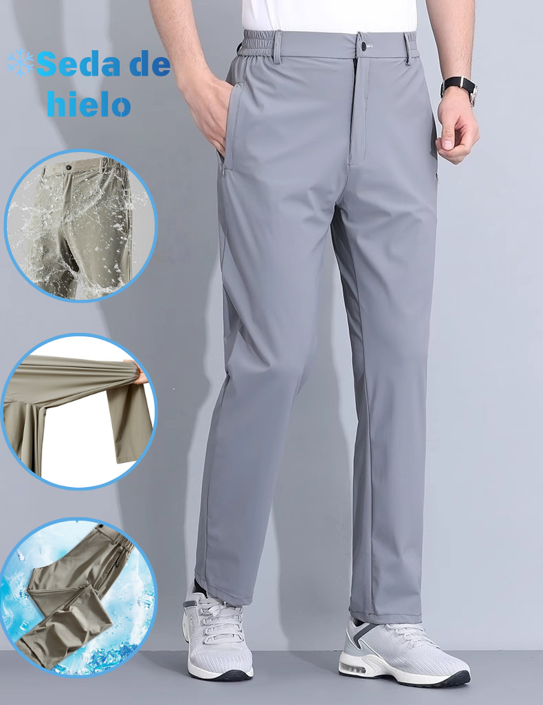 ❄️【XL-5XL】Pantalón hombre outdoor ligero de secado rápido con tejido fresco elástico ideal verano
