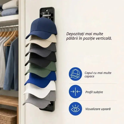 🧢【Set de 2 bucăți】Suport pentru depozitarea pălăriilor — economisește până la 80% din spațiu