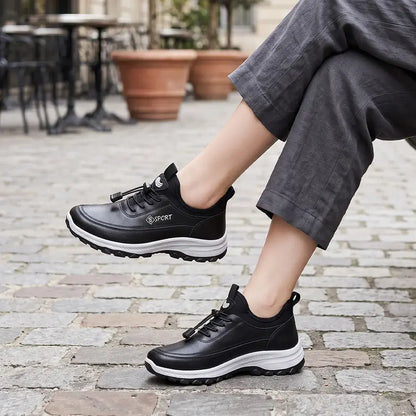 ✨【35-40】Ghete de trekking din piele, cu căptușeală din fleece – disponibile în variante cu căptușeală pe o parte sau pe ambele părți; potrivite pentru primăvară, toamnă și iarnă.