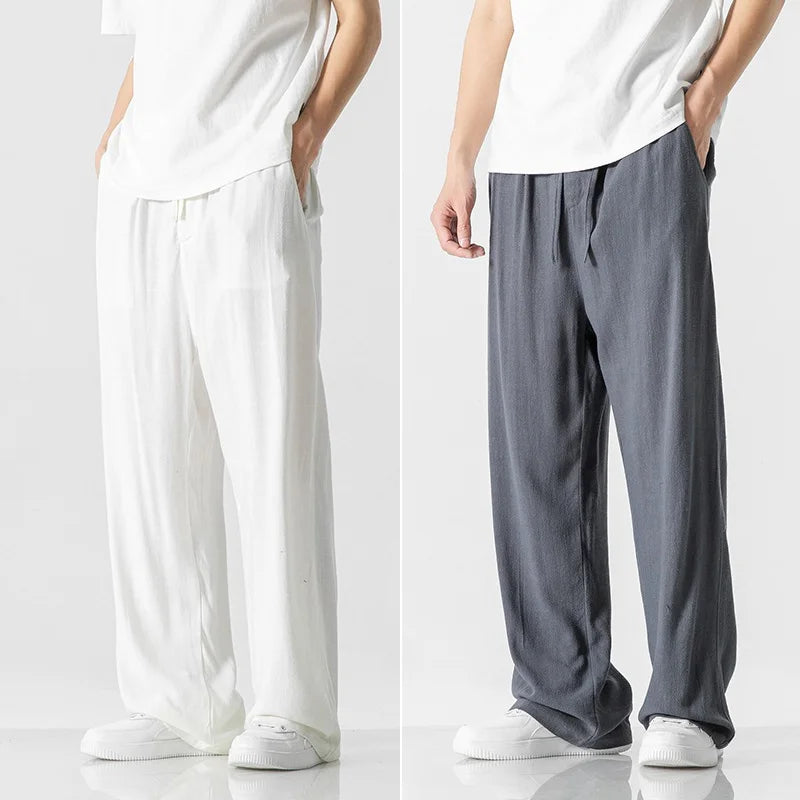 🔥【cumperi 1 primești 1 gratis】pantaloni casual confortabili din bumbac și in pentru vară