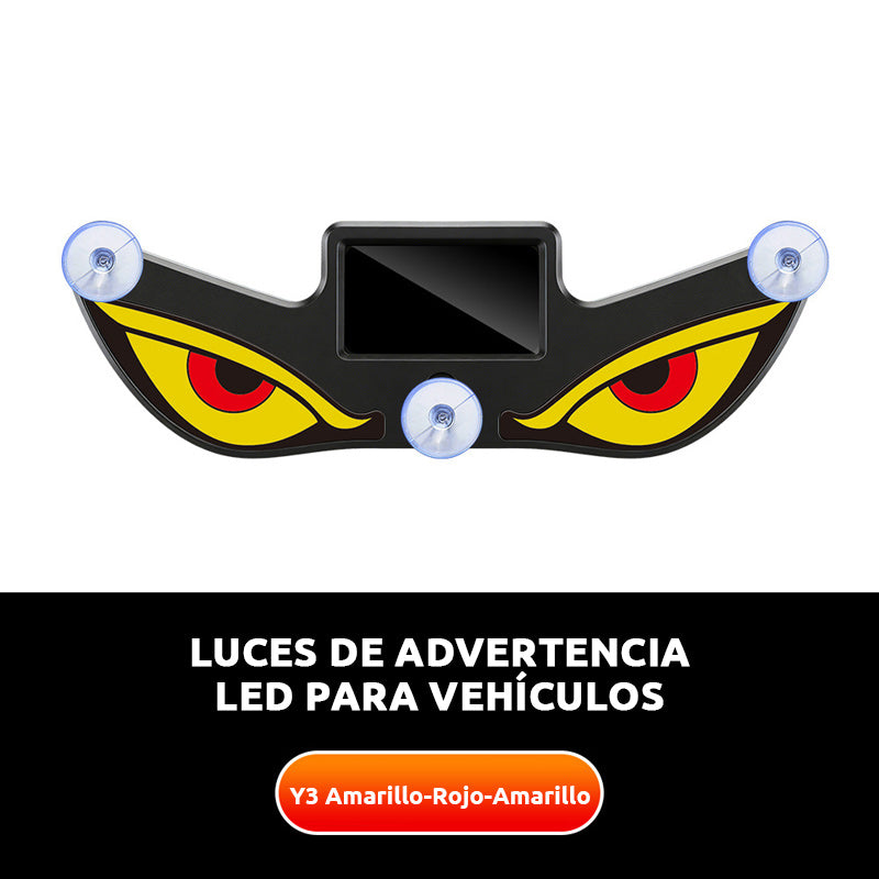 🚨【Compra 1 y llévate 1 gratis】 Luz de advertencia solar ojo diabólico LED | ☀️ Solar, con sensor de luz, para camiones y furgonetas