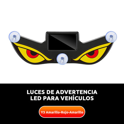 🚨【Compra 1 y llévate 1 gratis】 Luz de advertencia solar ojo diabólico LED | ☀️ Solar, con sensor de luz, para camiones y furgonetas