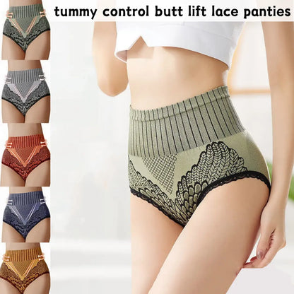 🔥🩲【7 pachete】- Lenjerie de corp cu talie înaltă pentru controlul burticii