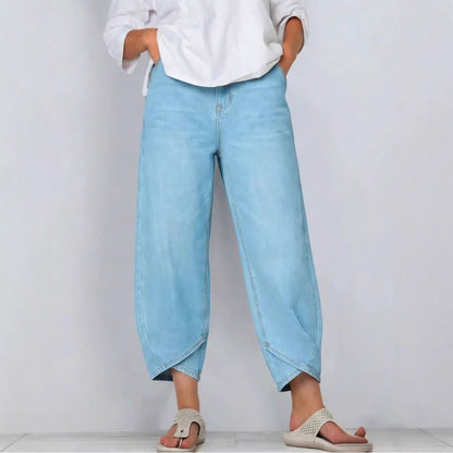 👖【Denim îmbunătățit, moale și respirabil】 blugi largi  casual la modă