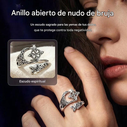 💍【Compra 1 y llévate 1 gratis】🎁Anillo de nudo celta de plata S925 con