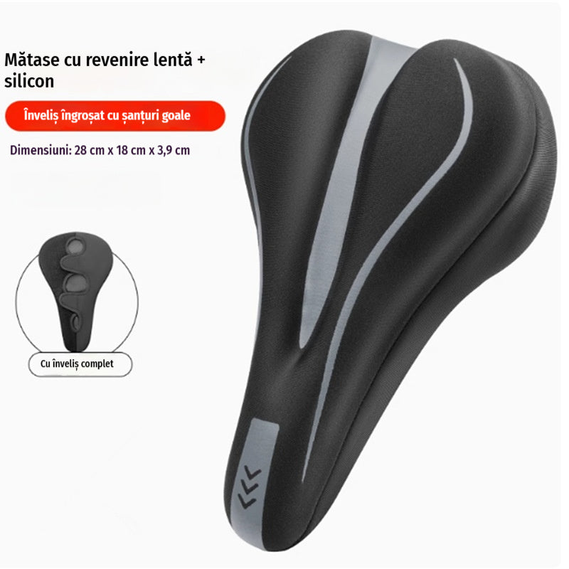 🔥🚲 Husă pentru șa de bicicletă din silicon și piele moale elastică: confort maxim și protecție completă