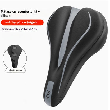 🔥🚲 Husă pentru șa de bicicletă din silicon și piele moale elastică: confort maxim și protecție completă