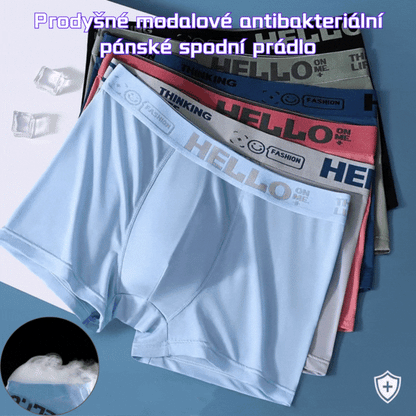 🔥【Cumpără 3, primești 3 gratis】🧊Chiloți boxer antibacterieni, convexi, din plasă, în formă de U, pentru bărbați, mărime mare