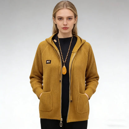 🏆【45-80 kg】💖New Vertical Stripe Hooded cu glugă Monogrammed Zip Top