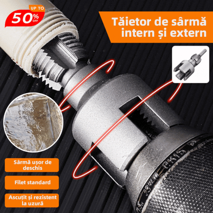 🔩 Filetare ușoară PPR – fără sudură, fără efort! 【Set 2 bucăți – pentru țevi de 1/2” (DN20) și 3/4” (DN25)】
