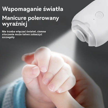 💅 Kup 1 sztukę i otrzymaj 1 za darmo! ✨ Automatyczny pilnik do paznokci (1 sztuka) do bezpiecznej i delikatnej pielęgnacji paznokci 👶