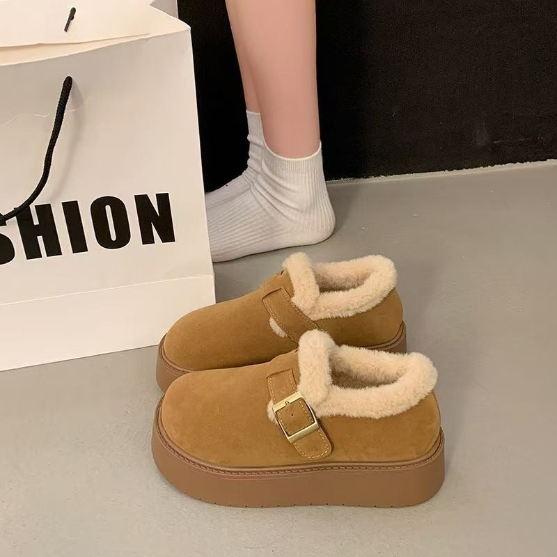 🔥☃️👟【50% zniżki】【35-40】Ciepłe damskie buty zimowe 2025 z grubą podeszwą i miękkim ociepleniem