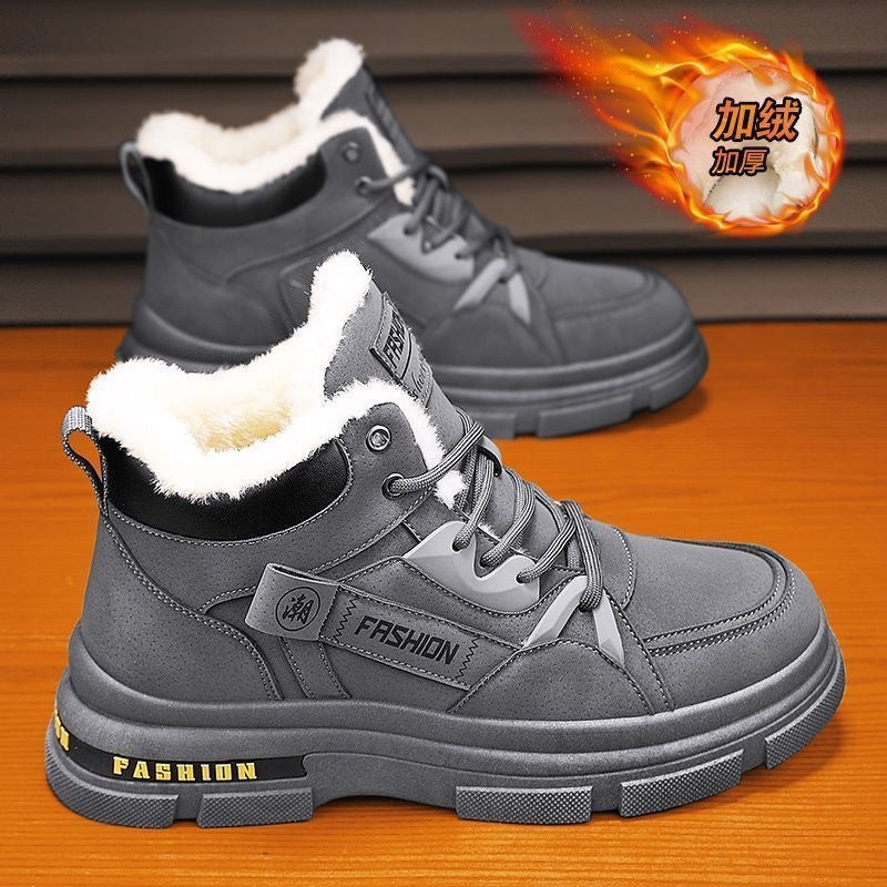 🔥👞【39-44】✨⛄2025 Zimowe nowe męskie pogrubione pluszowe modne ciepłe buty Martin