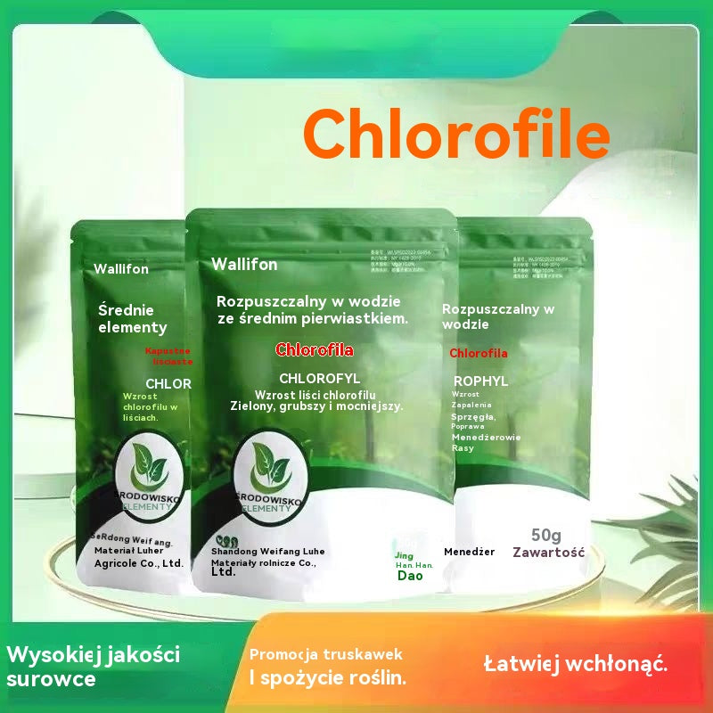 🌿🌿【10 toreb】Rozpuszczalny w wodzie nawóz z chlorofilem, nawóz dolistny do kwiatów, drzew owocowych i warzyw, wspomaga wzrost korzeni, wzrost sadzonek i zwiększa plony. Rozpuszczalny w wodzie nawóz rolniczy.