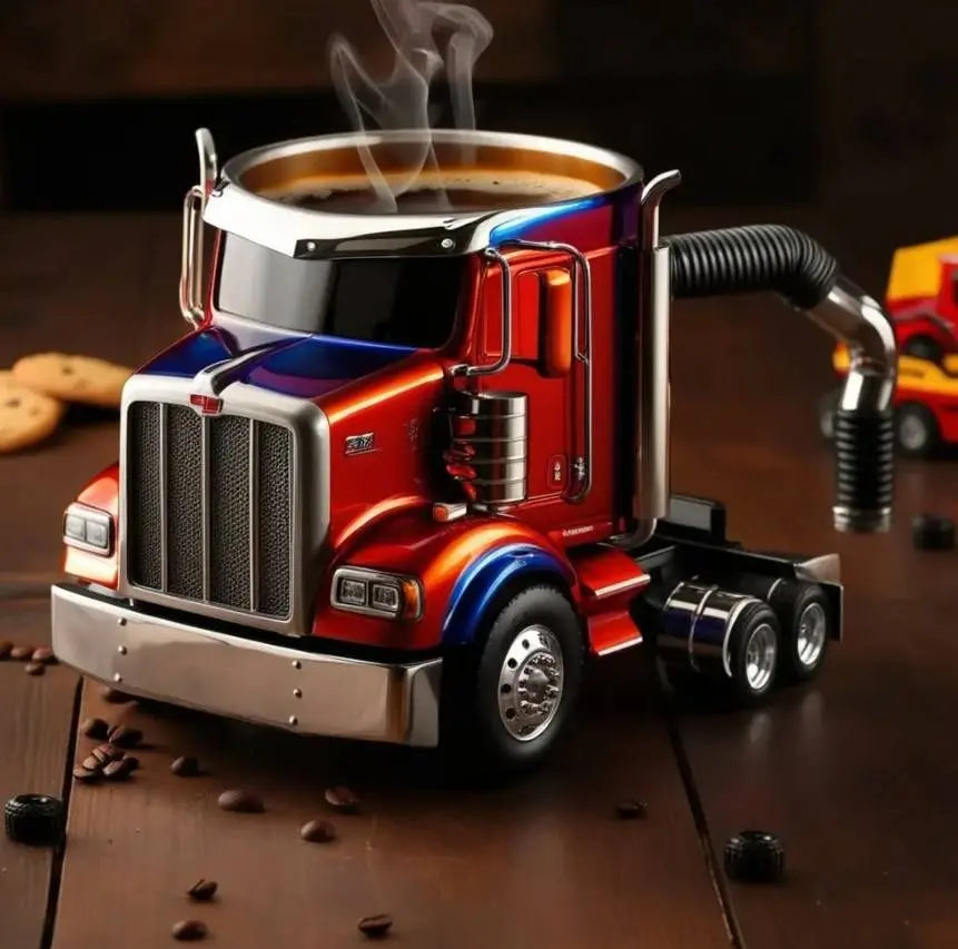 🚛【Reducere 50%】Cană de cafea lucrată manual în formă de camion
