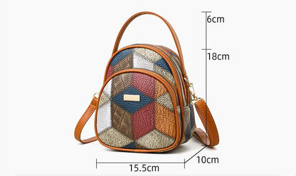 【Cuero PU suave】Nuevo estilo 2026✨ Bolso de hombro pequeño de moda con costuras de cuero suave