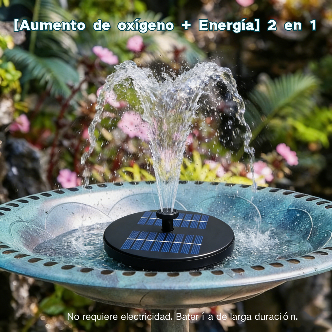 🔥Número 1 en ventas💥Pequeña fuente solar flotante portátil para paisajismo