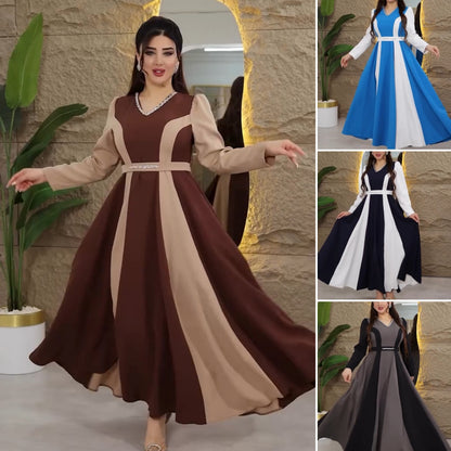 🔥🔥【S-5XL】【40-120kg】🥰 👗Nowa modna sukienka na jesień i zimę 2025 z dużym nadrukiem