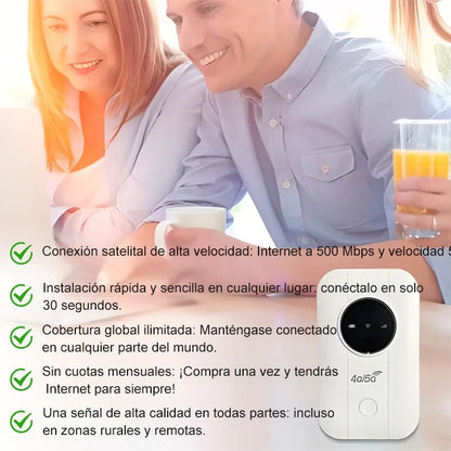 📶⚡Prenosni 4G LTE žepni WiFi z barvnimi lučmi za hitro in stabilno povezavo