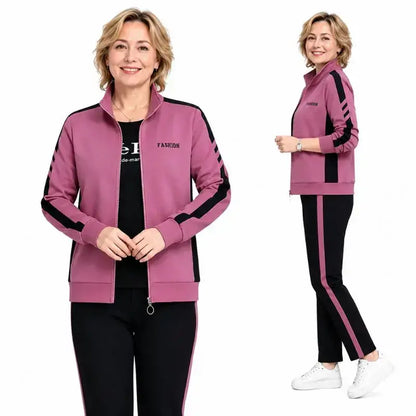 🔥【Jachetă + pantaloni】😍 Nou set sport casual pentru toamnă/iarnă